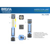 Телескопическая инспекционная лампа Brevia LED 3W COB+1W LED 300lm 2000mAh, Type-C 11340