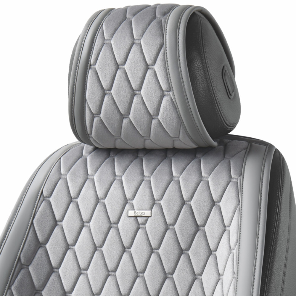 Комплект премиум накидок для сидений BELTEX New York, grey