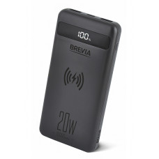 Повербанк (Power Bank) Brevia 10000mAh 20W Wireless Qi10W Li-Pol, LCD