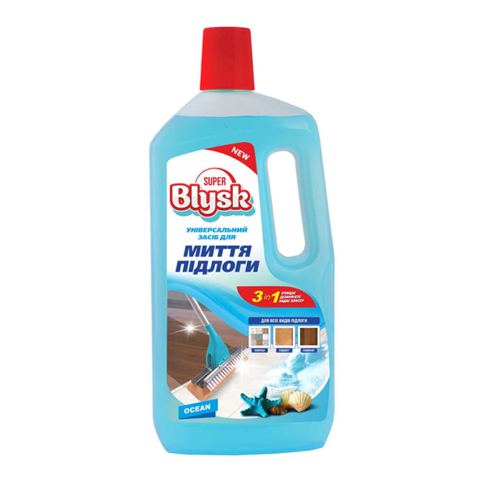 Універсальний засіб для миття підлоги Super Blysk Океан, 1л