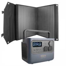 Комплект Brevia Портативна зарядна станція ePower600 540Wh + Сонячна панель 200W