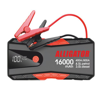 Бустер (пусковое устройство) Alligator Jump Starter 400A/800A 16000mAh
