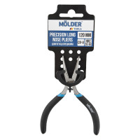 Долгогубцы Molder прецизионные Cr-V 120мм, прорезиненная ручка